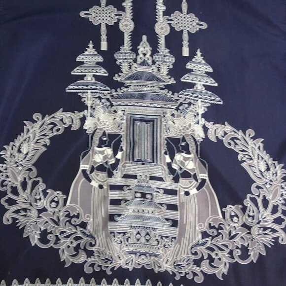 Claudio Nucci Fancy Oriental Graphic Shirt X-Large - Picture 5 of 5